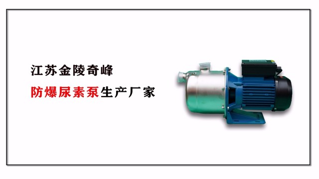 防爆尿素泵生产厂家，江苏金陵奇峰