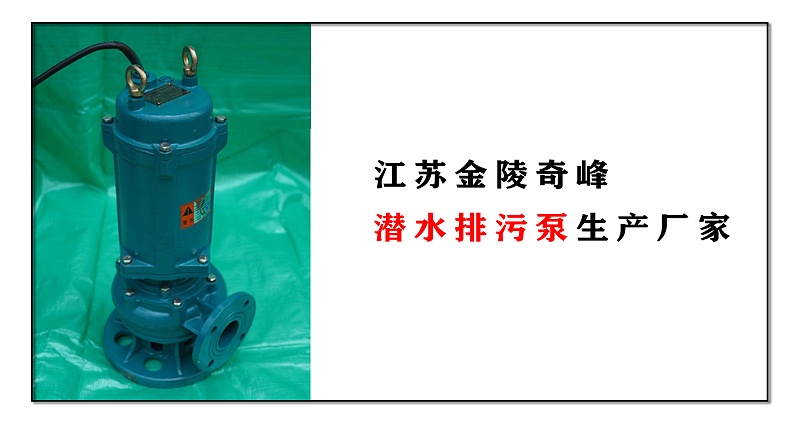 潜水排污泵生产厂家，江苏金陵奇峰