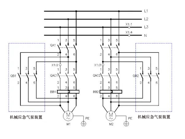 消防泵多线启泵接线图图片