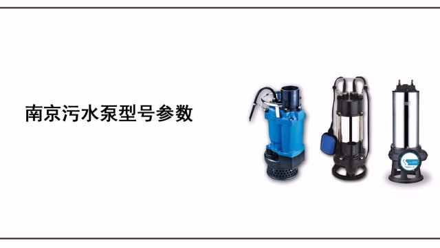 南京污水泵型号参数