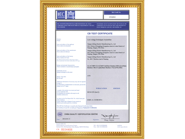 国际电工CE证书